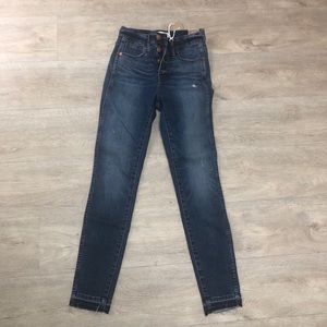 dark wash high rise skinny jeans | madewell | 25